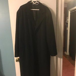 WOOL-BLEND LONG OVERCOAT